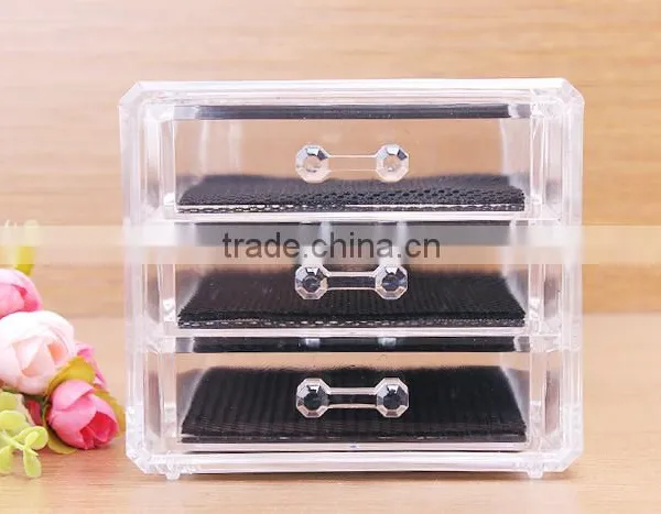 C50 ANPHY Cube Makeup Organizer Box 3 Drawers Jewelry Accessory Display Box photo-6