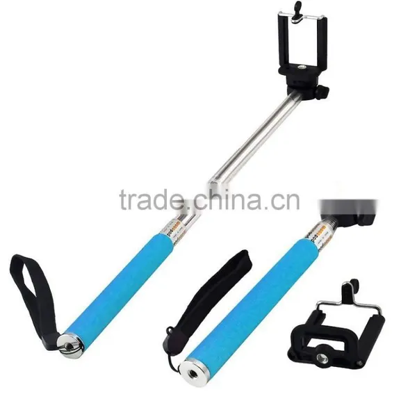 2015 New Fashion Selfie Stick With Bluetooth Shutter Button for Promotion Now photo-5