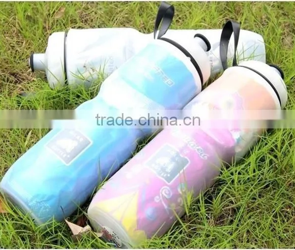 Double-deck Plastic Outdoor Sport Water Bottle BPA FREE Insulated Sport Drinking Bottle photo-2