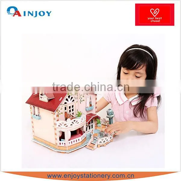 Girl Castel Wood Puzzle,good Quanlity and Bueaty