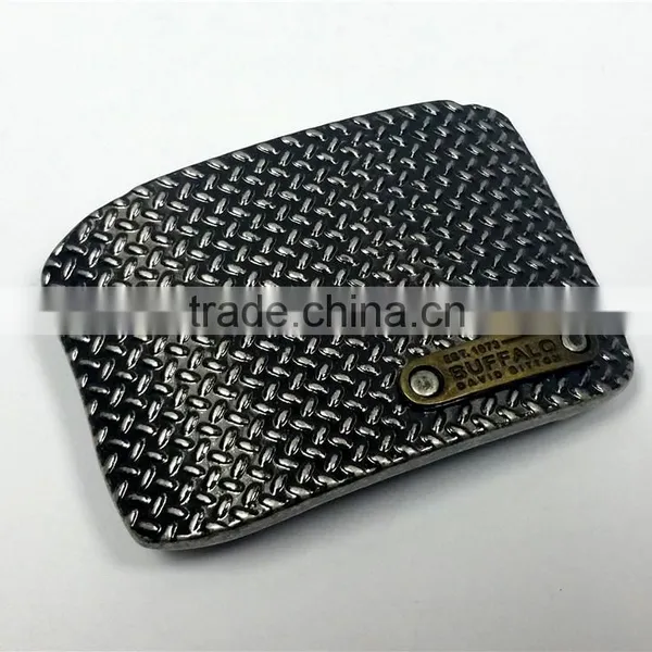 High Quality Pearl Gun Iron Belt Buckle , Custom Belt Buckle photo-3