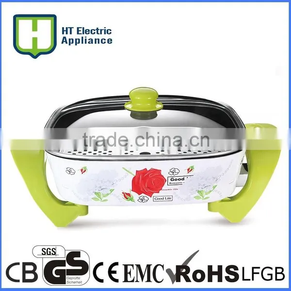 Non-stick Electric Pizza Pan Smokeless Frying Pans