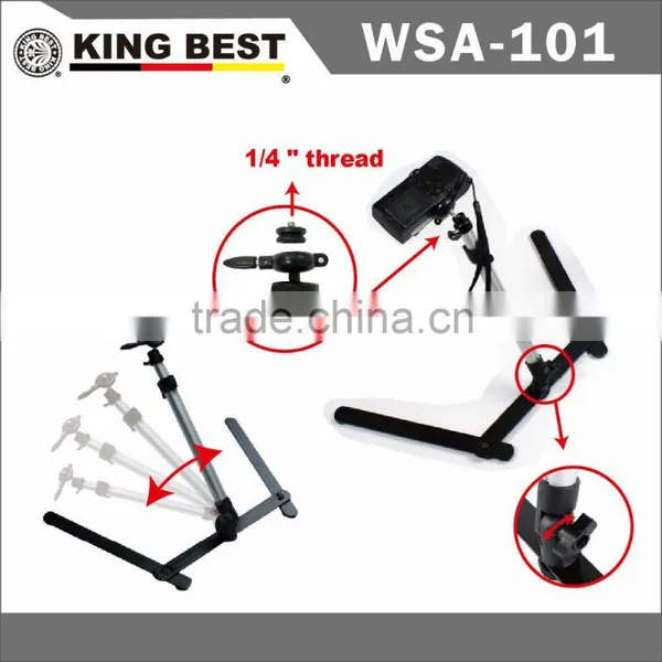 KINGBEST Q.R.S. Aluminium Alloy Camera Stand / Copy Stand /Camera Bracket / Remake Tripod / Desktop Portable Copy Stand photo-5