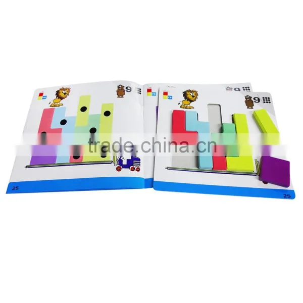 Block Puzzle Game Wood Educational Toy Game Set Number Study photo-3