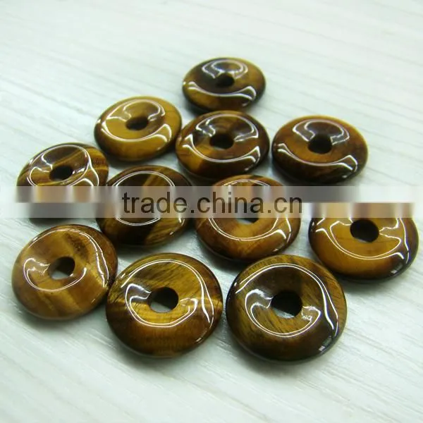 Natural Tiger Eye Stone Donut for Wholesale photo-3