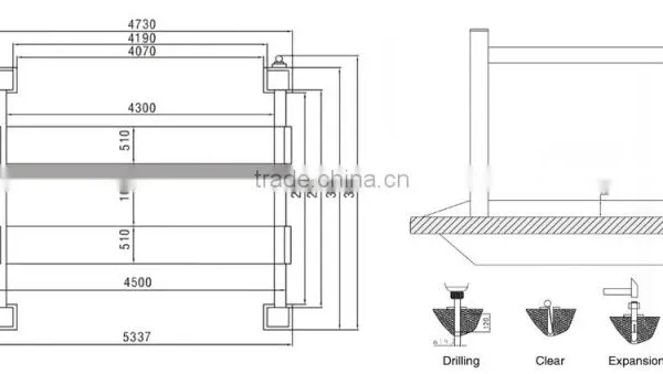4000kg Alignment Four Post Car Lift Original Manufacturer CE Certificate photo-6