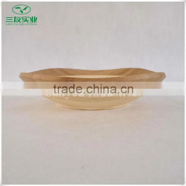 Natural Bamboo Dinner Plate Dish of Different Sizes photo-5