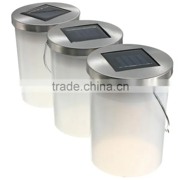 Waterproof Solar Power Hanging Cylinder Lanterns LED Landscape Path Yard Garden Outdoor Patio Holidays Decoration Light Lamp photo-3