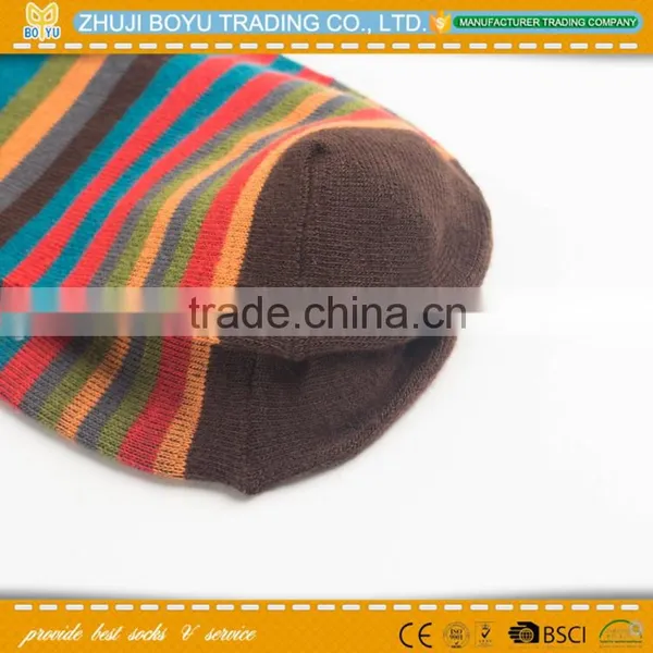 BY-161410 Young Girl's Knee High Socks Colored Striped Socks Wholesale Sock photo-4