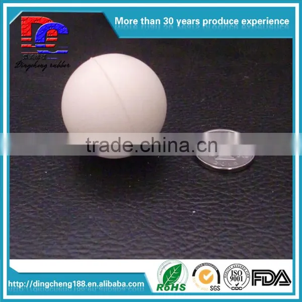 15mm White High Quality Rubber Ball Soild Ball Large Stock photo-3