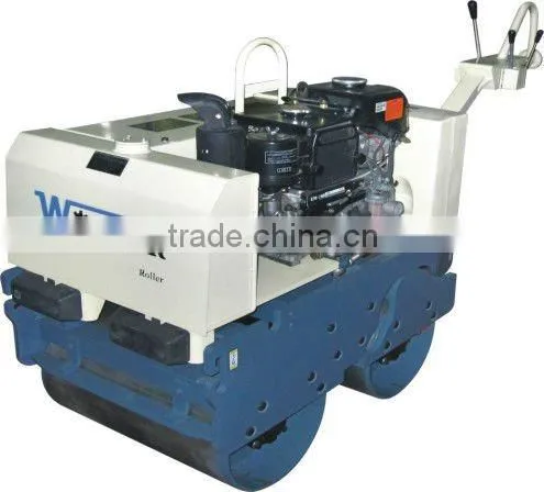 Walk Behind Road Roller WKR700 Japanese Hydraulic Pump and Motor Diesel Gasoline Engine Double Drum Handheld for Sale
