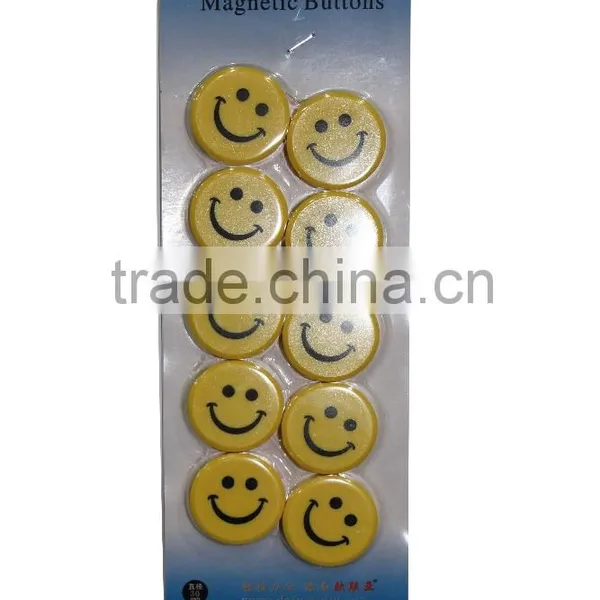 Smiling Face Plastic Office Magnets for Whiteboard Use photo-3