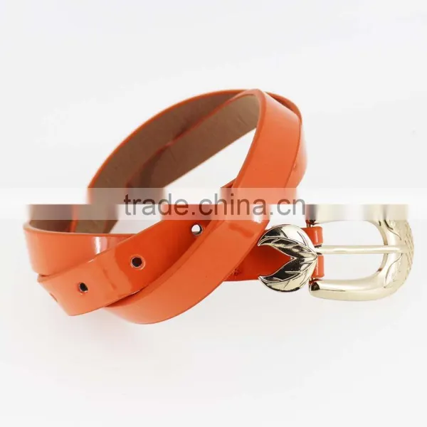 Women PU Fashion Dresses Belt With Shiny Gold Accessory in Yiwu photo-2