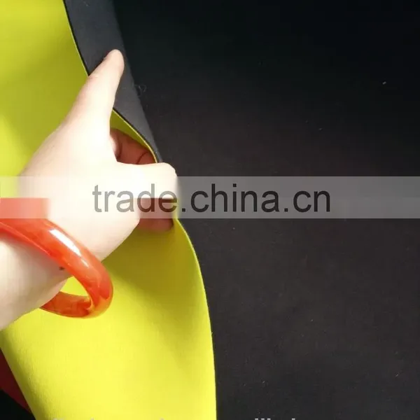 Stretch Neoprene Fabric Neoprene Rubber Sheet Roll for Yoga Clothings Yellow Sportwear photo-3