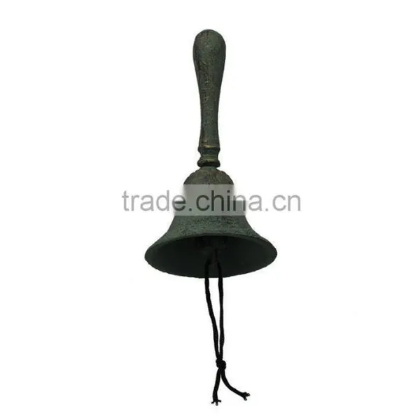 Nautical Rustic Cast Iron Hand Bell Wall Decor NBB 0019 photo-5