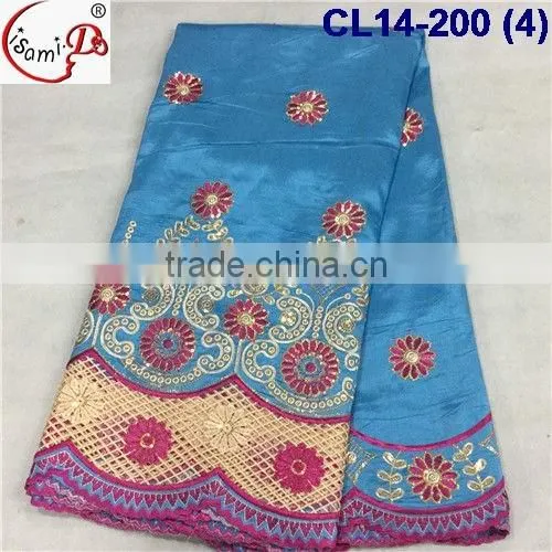 CL14-200 Top Sell Good Quality Nigerian George Lace Fabric,fashionable African George Lace Fabric photo-4
