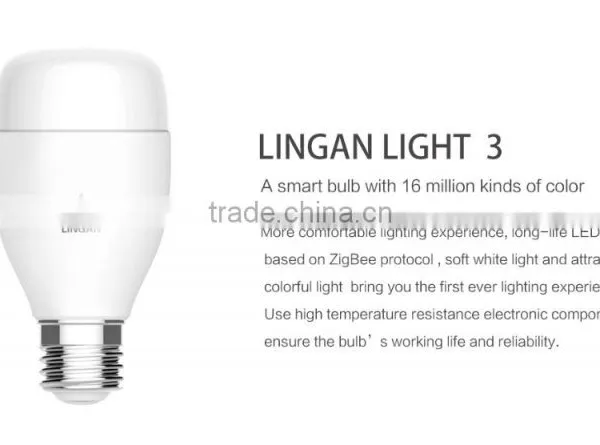 2015 Mutil-functions Smart Light APP Controlled RGB Hue E27/B22 LED Changeable LED Bulb photo-2