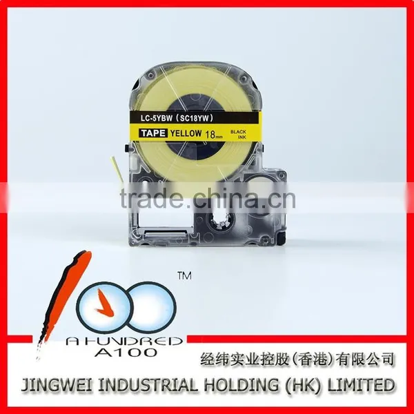 Compatible Espon/Kingjim Tape Cartridge for Label Printer LC-3LWV White on Blue 9mm SD9BW photo-4