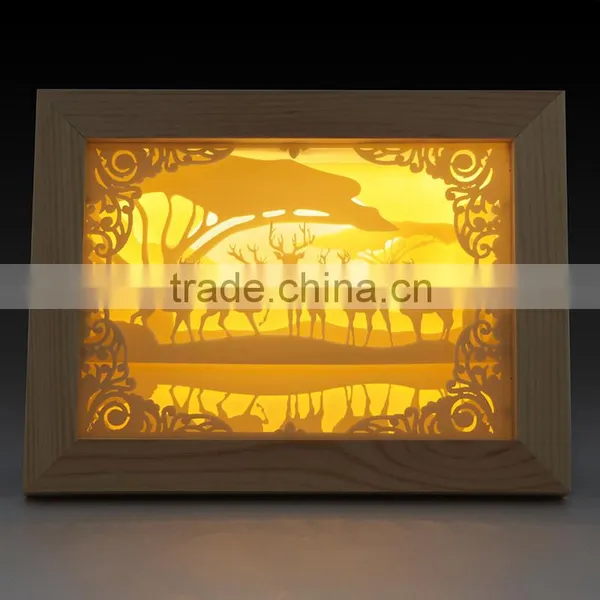 Led Night Ghost Shadow Led Home Indoor Decorative Photo Frame Lamp Light photo-4