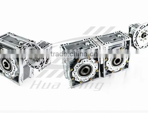 Aluminum Case RV Serie Double Stage NMRW25-150 Modle Worm Speed Reducer Reduce Reductor Reduction Gearbox for Winch Sliding Door photo-4