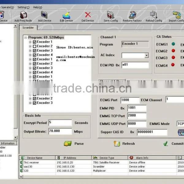 Stand Alone Simulcrypt ts Asi Scrambler(BNC Port,ASI in and ASI Out) photo-3