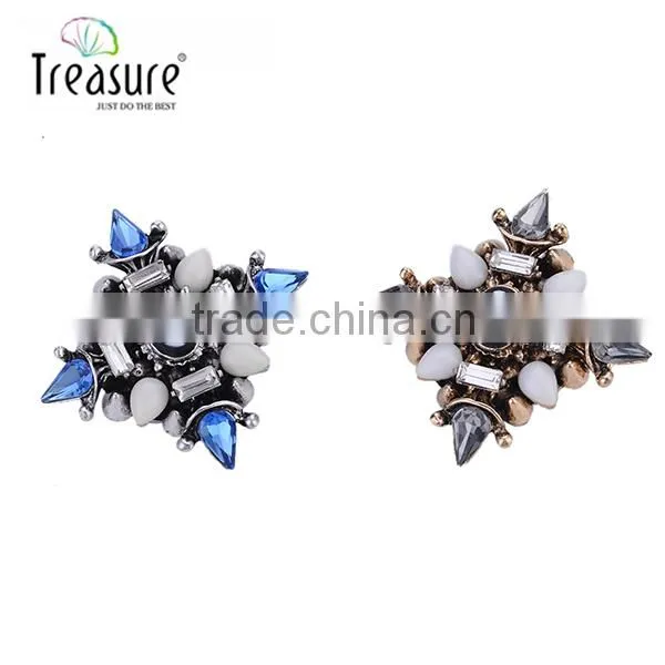 2015 New Products New Model With High Quality Artificial Flower Rhinestone Brooch Wholesale Jewelry China photo-2