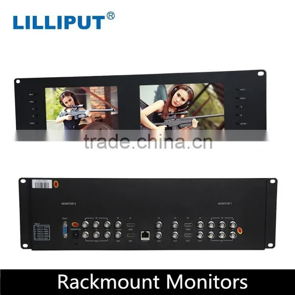 Standard 2 Unit Rack Mount Size 7 Inch SDI Monitor RM-7028S