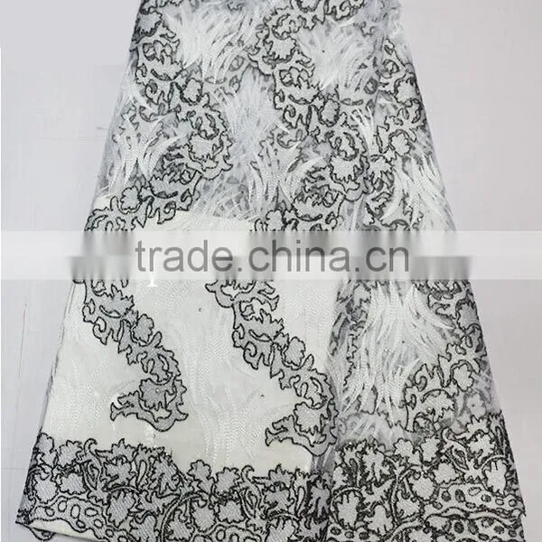 2015New Design Swiss Lace Fabric White Lace Fabric