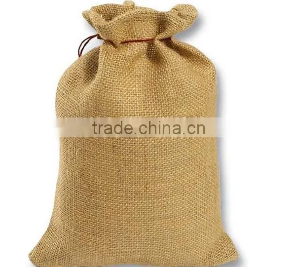 Factory Price Wholesale Gunny Cloth Drawstring Bag photo-3