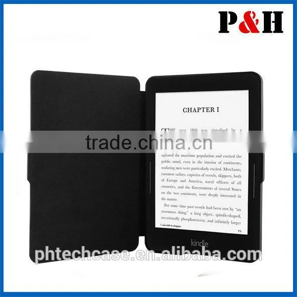 Book Style Stand Leather Case for Amazon Kindle Voyage photo-2