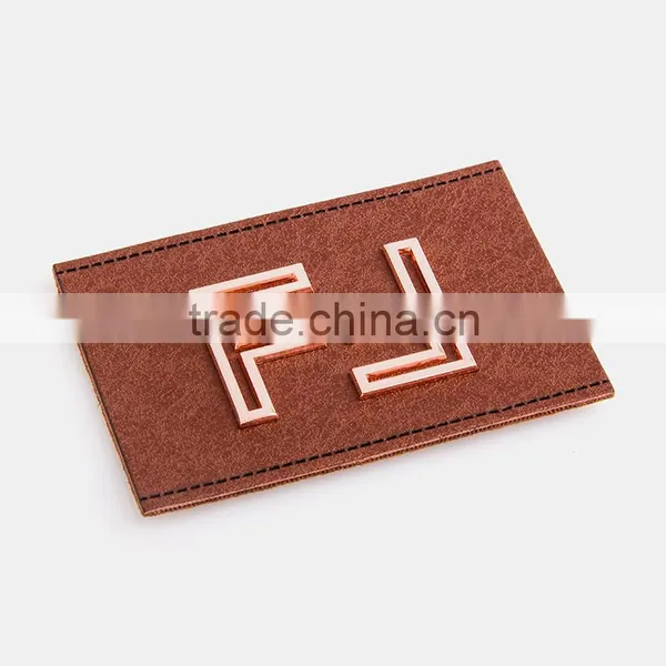 Leather Printing Patch Leather Police Patch Brands Patches for Clothing photo-3
