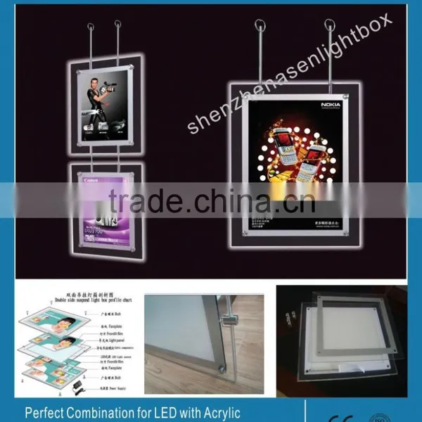 A4 A3 Size Photography Light Box Window Display Acrylic LED Light Real Estate Window Display photo-2