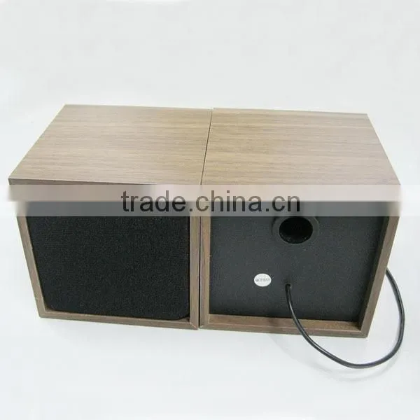 Wood Small Computer Speaker 2.0 Mini Notebook Media Audio Player