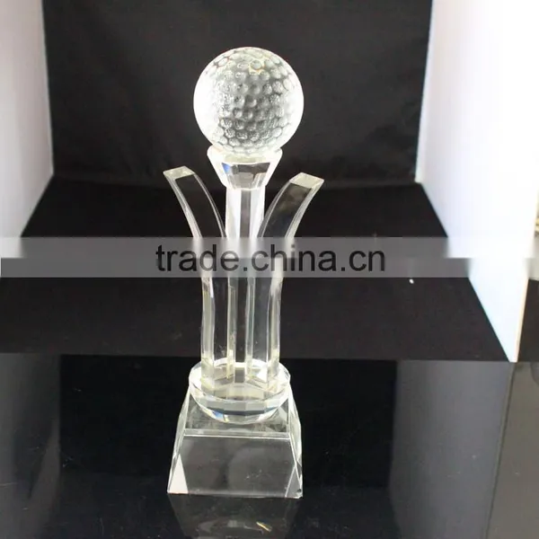 High Quality Crystal Cup Trophy With Ball photo-2