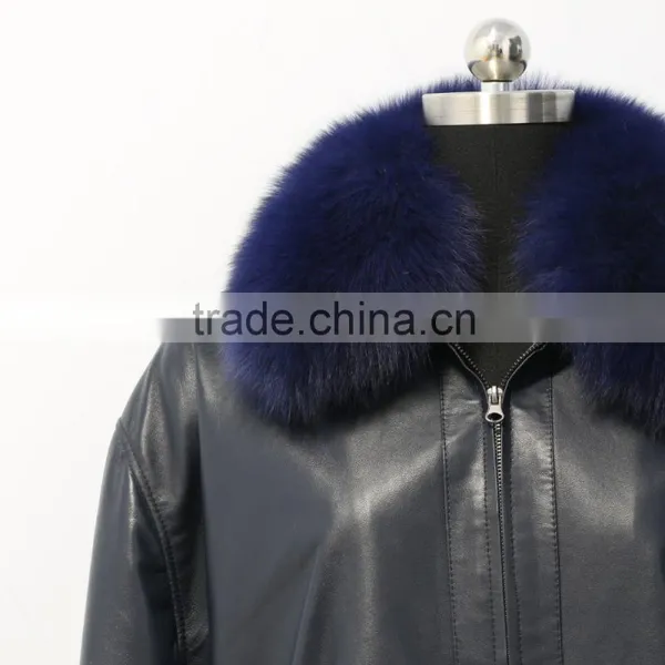 Wholesale Sheep Leather Long Coat for Men/men's Sheep Leather Coat photo-5