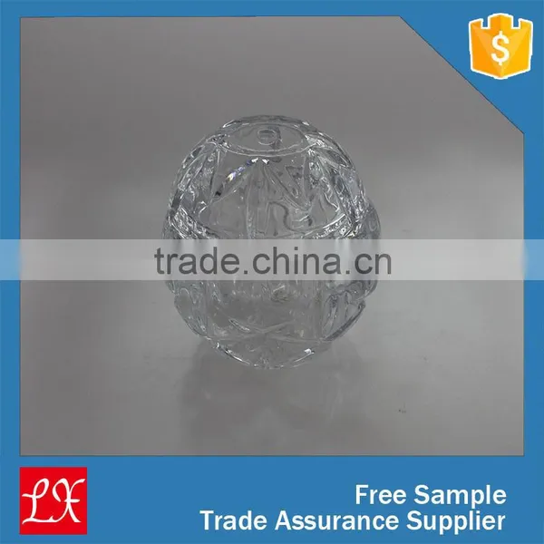 Crystal Round Shape Glass Storage Jar /candy Jar With Glass Cover photo-4