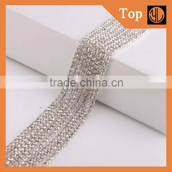 Wholesale Rhinestone Sliver&gold Plated Cup Chain in Roll photo-6