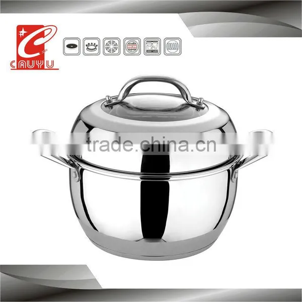 Stainless Steel New Tempered Glass Lids for Kitchenware