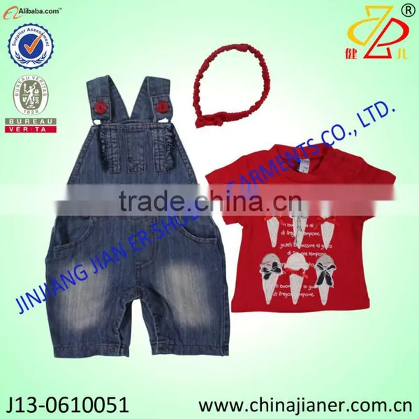 New Summer Fashion Cotton Girl 3pcs Gift Set photo-5