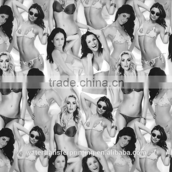 2016 New Design Hot Sale Water Transfer Printing Film/hydro Graphic Sexy Ladies Design Film