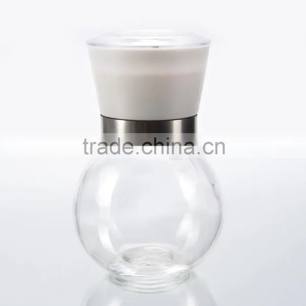 Round Clear Glass Spice Grinder photo-2