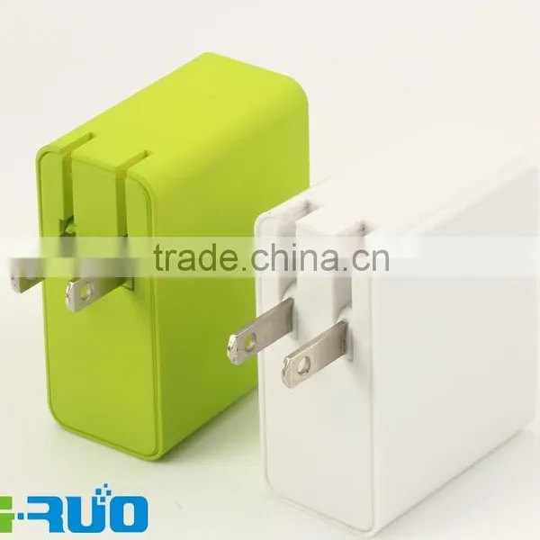 High Quality Three 3 USB Ports Wall Charger for Tablet Pc, Mobile Iphone, Ipad, and Samsung Galaxy With 5V 3.4A Output photo-4