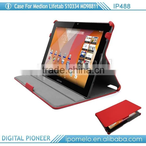 For Medion Lifetab S10334, Heat Formed Leather Tablet Case for Medion Lifetab MD98811 photo-4