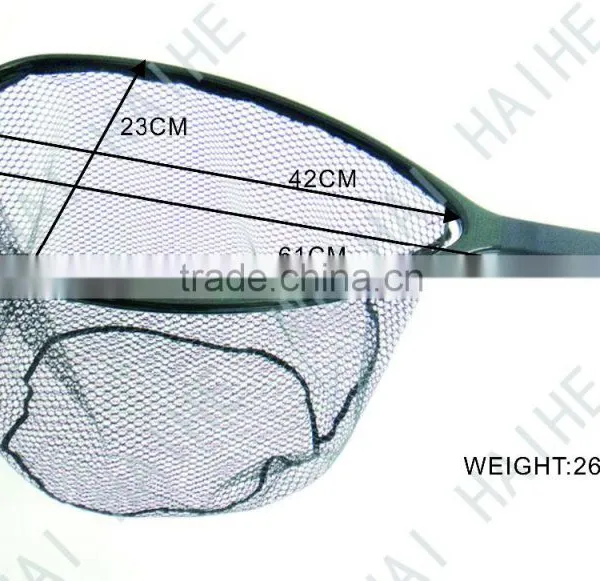 Fly Fishing Light Weight Carbon Landing Net,rubber Coated Netting Scoop Net photo-5