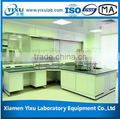 Steel Island Bench With PP Sticks and Sink and Reagent Shelf