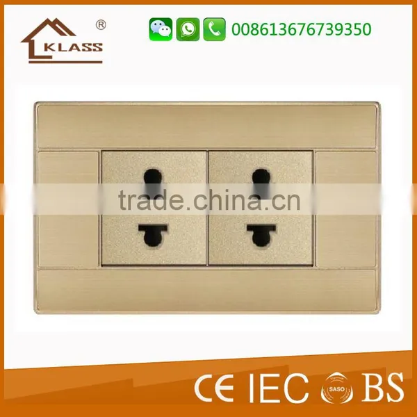 Aluminum 3gang Push Button Wall Switch photo-4