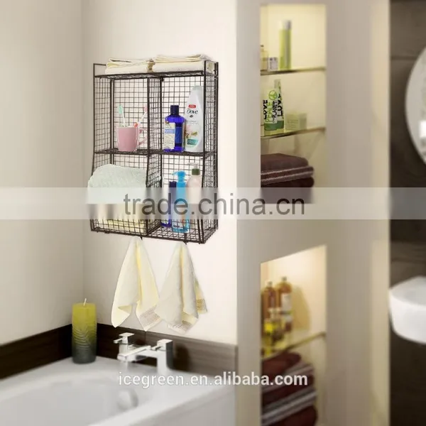 Wall Mounted Collapsible Metal Wire Mesh Storage Basket photo-3