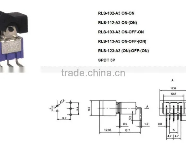Miniature Rocker Lever Handle Switch photo-3