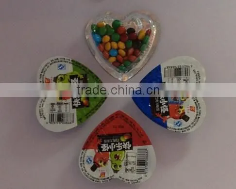 Heart Shape Colorful Crispy Chocolate Beans Candy Stweets photo-2