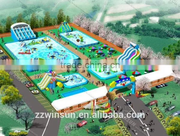 Water Park Games Inflatable Water Obstacle Course for Sale photo-2